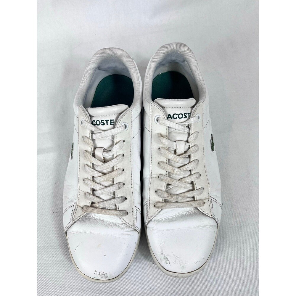 Lacoste Carnaby Evo LCR White Leather Sneakers Men’s 10.5